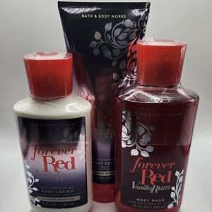 Bath & Body Works Bundle ~ FOREVER RED VANILLA RUM ~ Shea Butter & Hyaluronic!!